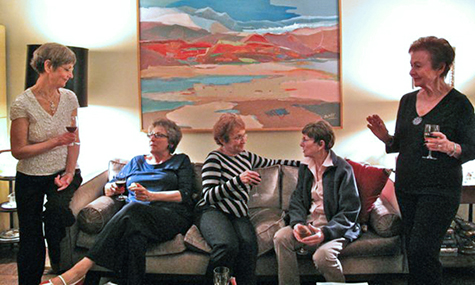 The TTN Monday Night Book Group meets to discuss “The Reluctant Fundamentalist.” Photos by Eleanor Foa.