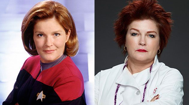 Kate Mulgrew as Captain Kathryn Janeway in "Star Trek: Voyager" and as Galina 'Red' Reznikov in "Orange is the New Black."