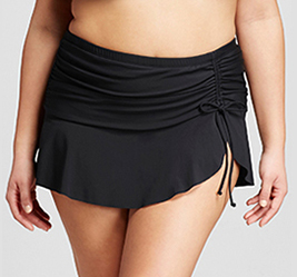 AmyDong Plus Size Push-Up Padded Bra Skirt Swimwear Swimsuit with Shorts Womens Halter Three-Piece Tankini Split Bikini Set 