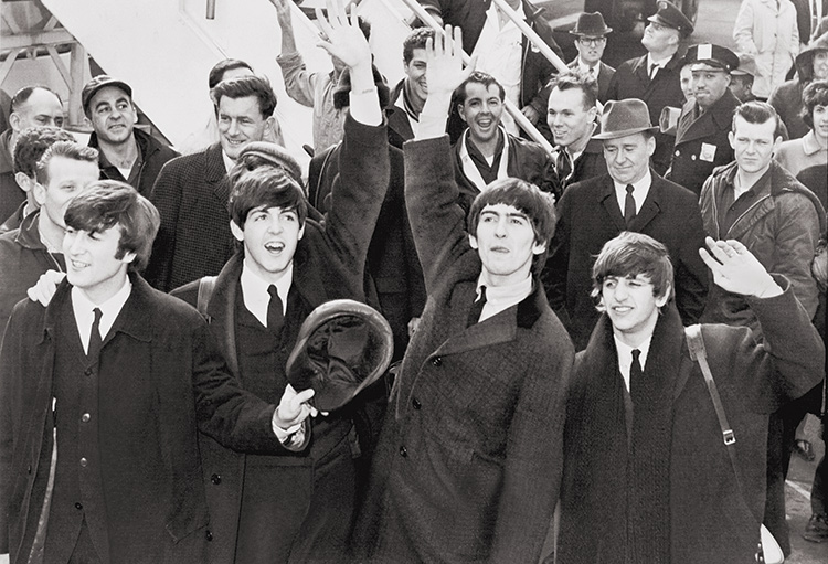 Beatles arrive at JFK