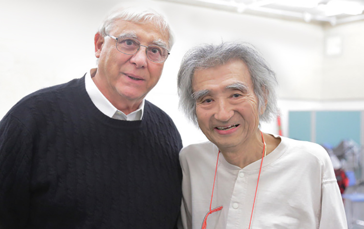 George Gelles and Seiji Ozawa