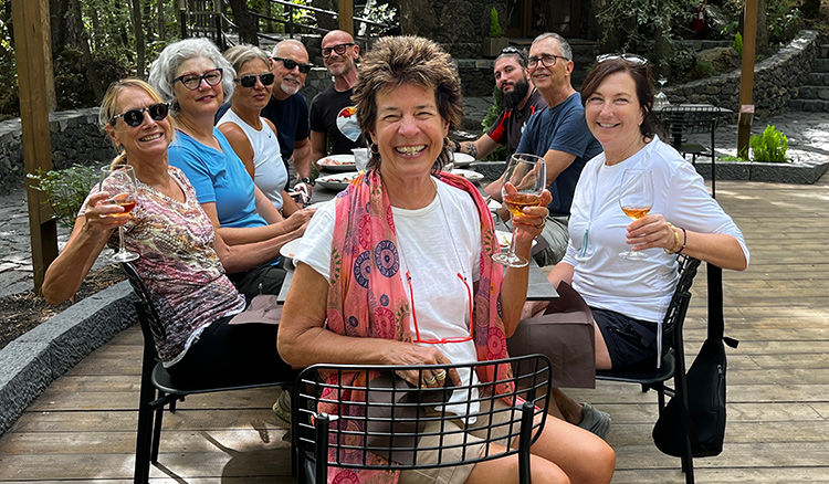 Lunch on Mt. Etna, Sicily.